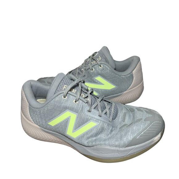 New Balance Light Gray Sneaker with Neon Yellow N Logo size 10 2E 996 main image 3